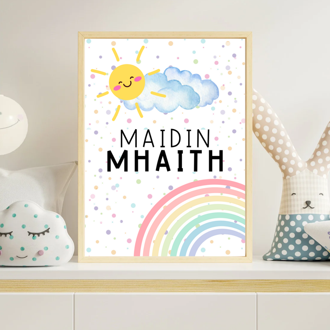 Maidin Mhaith Print | Irish Nursery Wall Art | TrixiePix