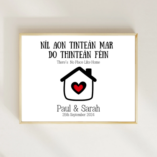 Simple Irish Home Print | Níl Aon Tinteán Féin | TrixiePix