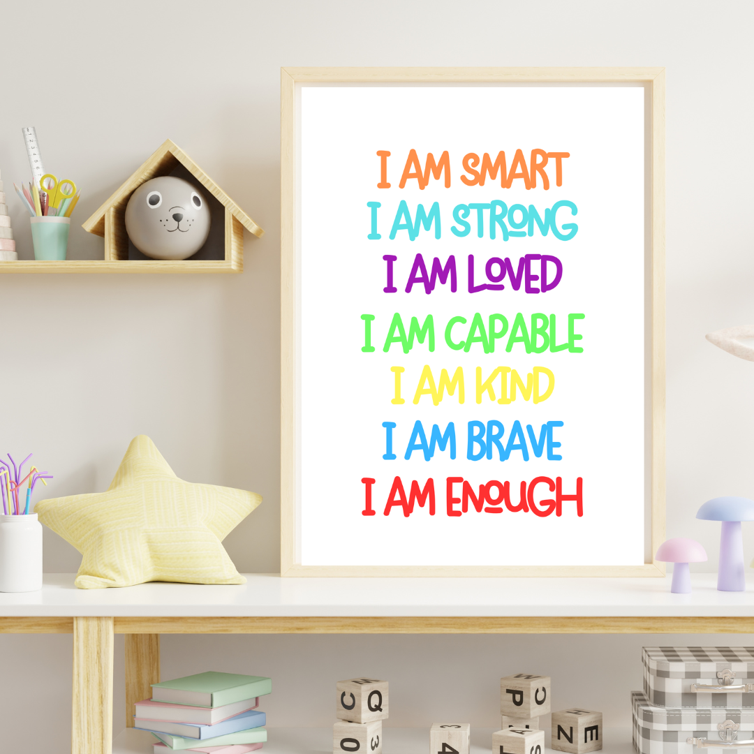 Positive Affirmation Print As Gaeilge | Irish Wall Art | TrixiePix