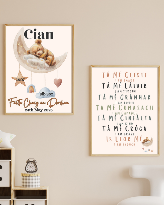 Set of 2 Gaeilge Prints | Fáilte & Affirmations | TrixiePix