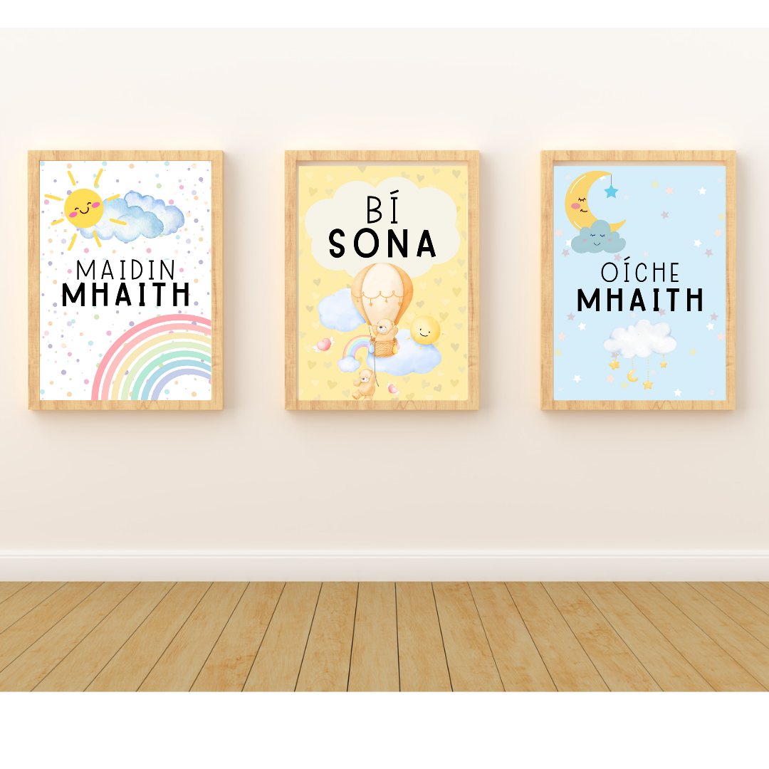 Maidin Mhaith Print | Irish Nursery Wall Art | TrixiePix