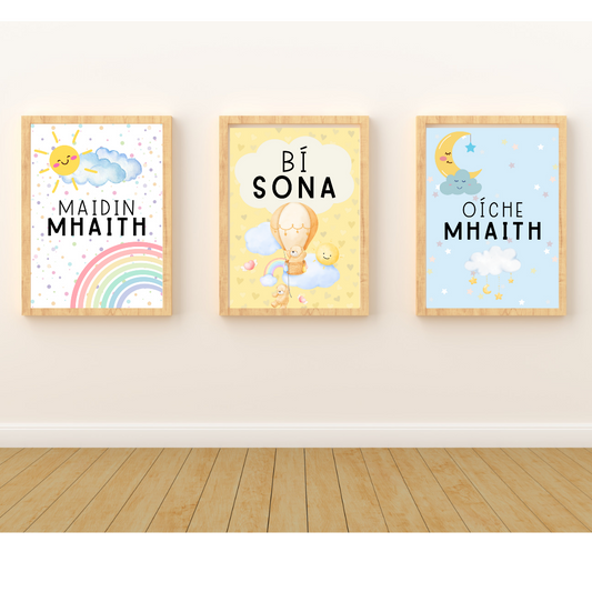 Maidin Mhaith Print | Irish Nursery Wall Art | TrixiePix